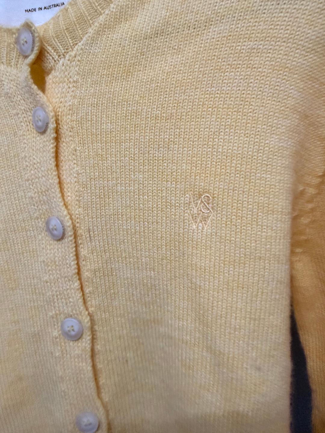 Yellow Viktoria & Woods Yellow Cardigan - size XS Size