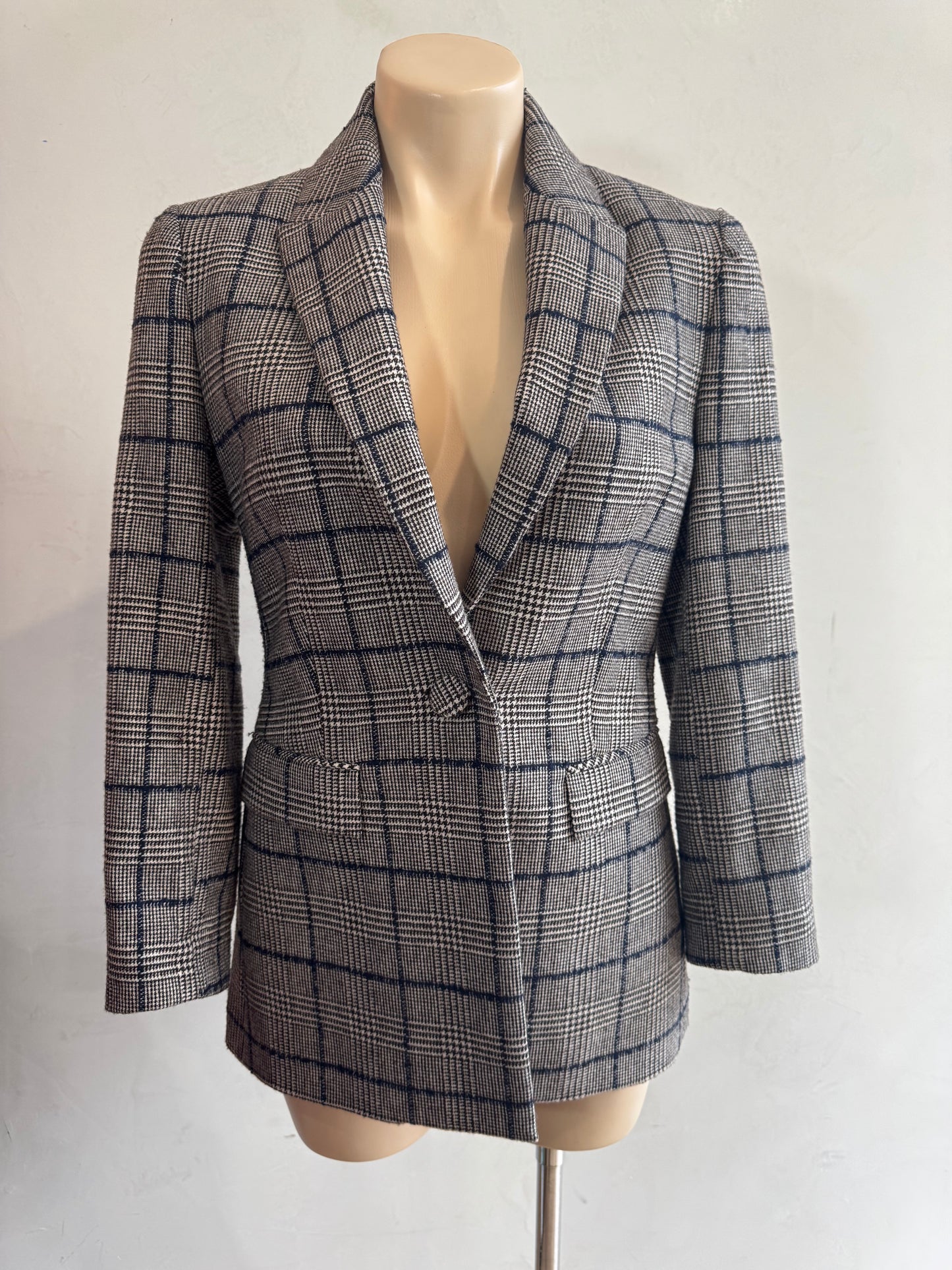 Witchery plaid blazer - size 8