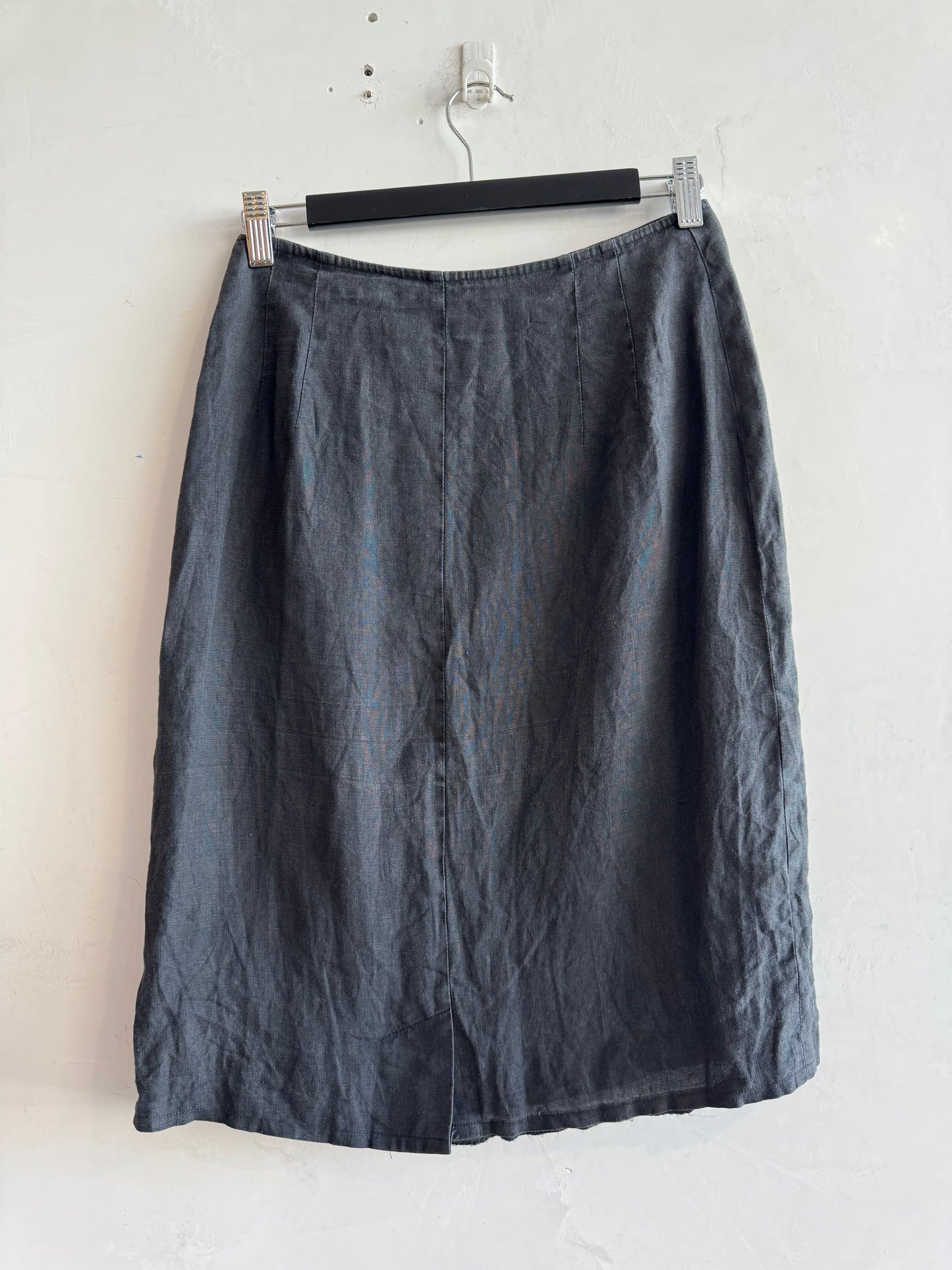 Vintage Country Road Linen Skirt - size 8