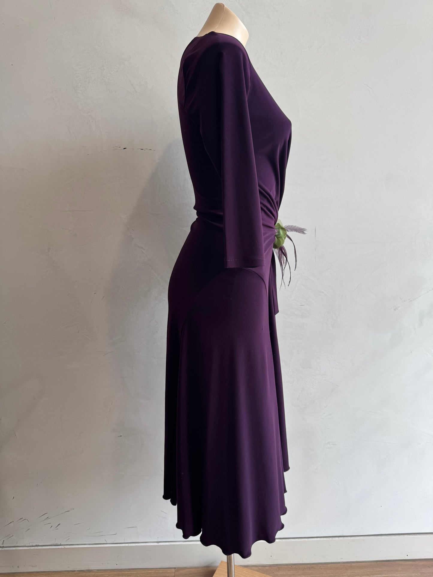 Gerry Shaw purple wrap dress size 8
