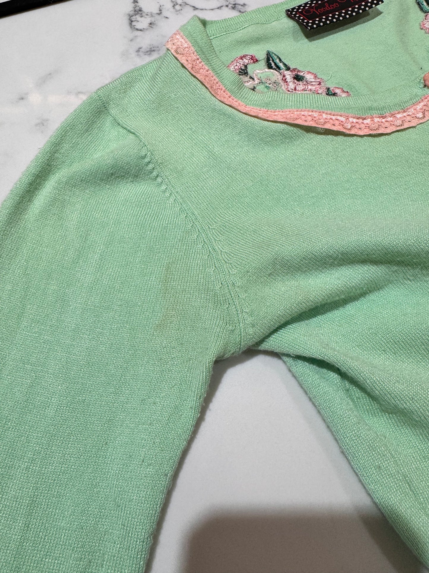 Voodoo Vixen green cardigan - size M