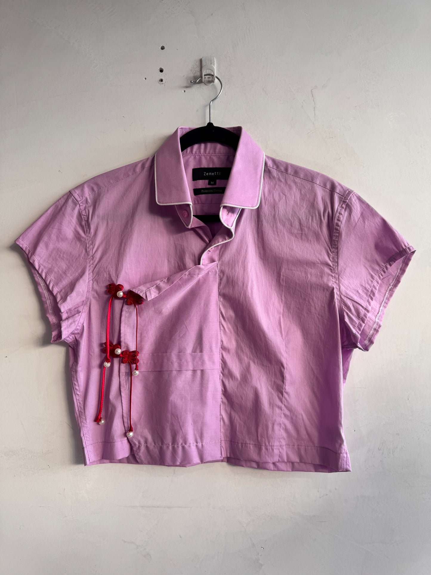 Upcycled Zenetti Lilac Tang Shirt - size L