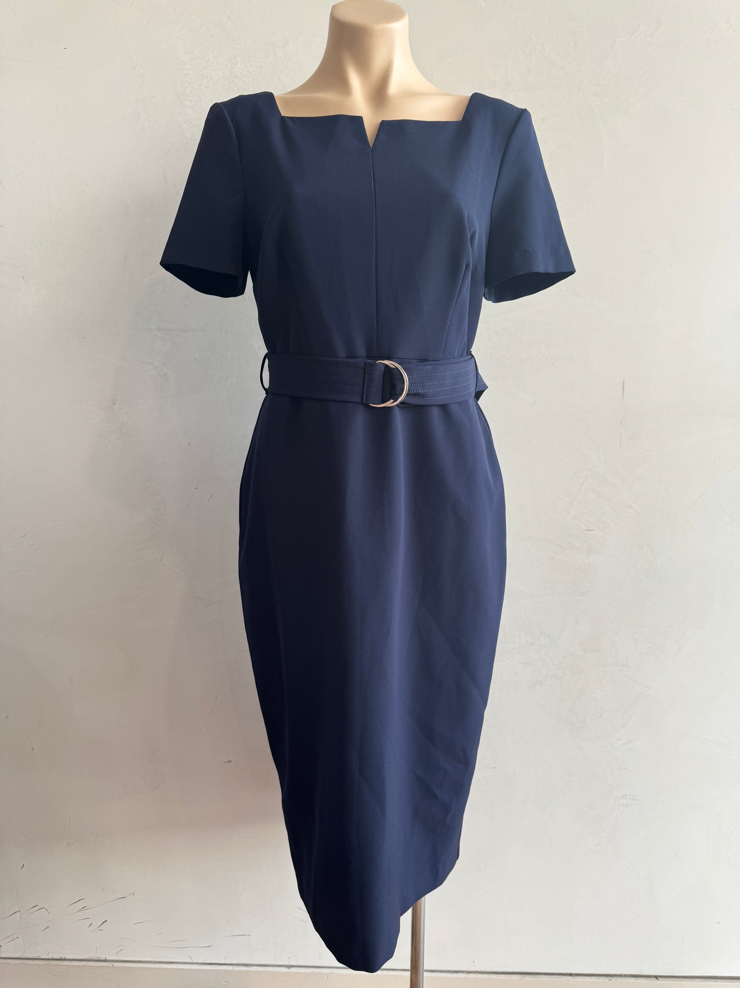 Dorothy Perkins navy dress - size 13