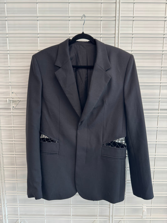 Dion Lee Black Cutout Blazer - Size S