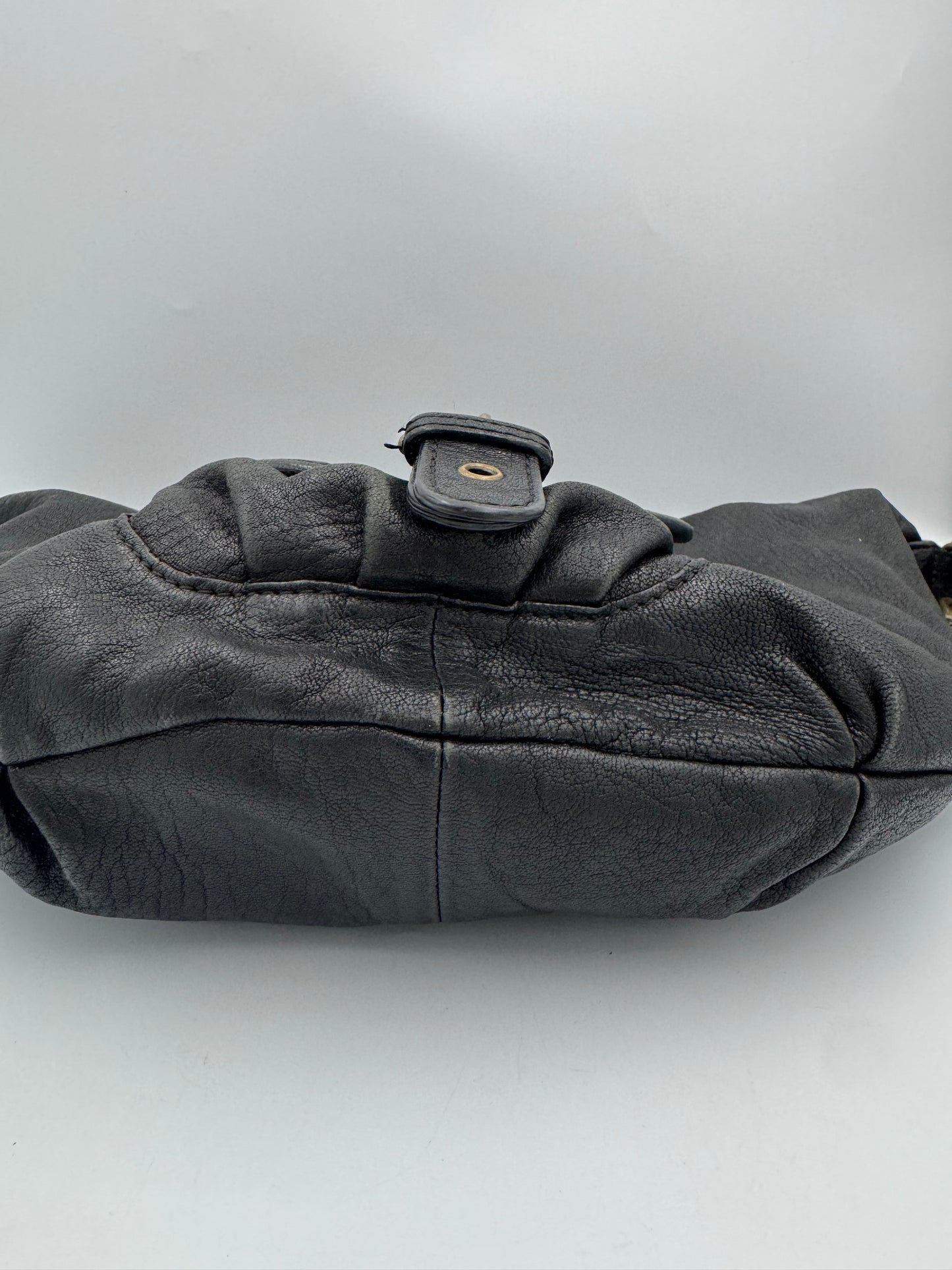 Tikah Black Leather Sling Bag
