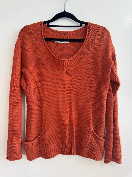 Alivegirl Rust Knit Top - size 12