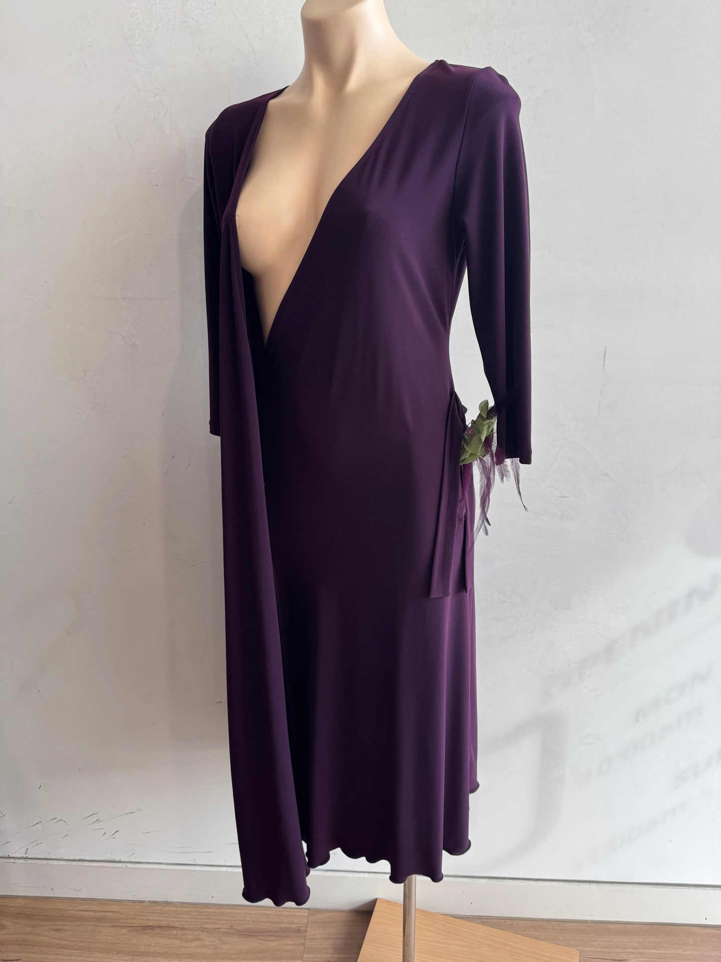 Gerry Shaw purple wrap dress size 8