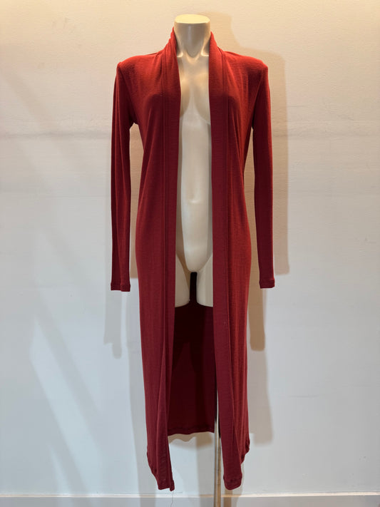 Kookai Long Red Wool Cardigan - size S