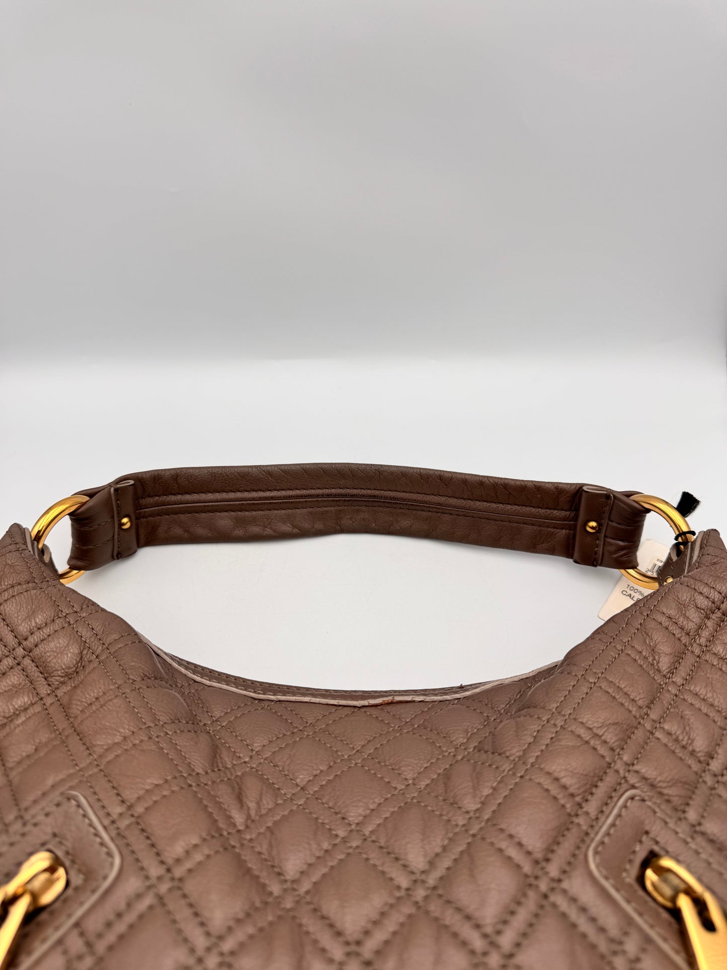 MARC JACOBS Hobo Banana Calf Leather Bag in Mouse