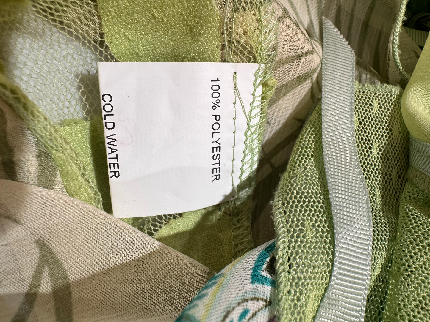 Threadz Green Mesh Top - size S