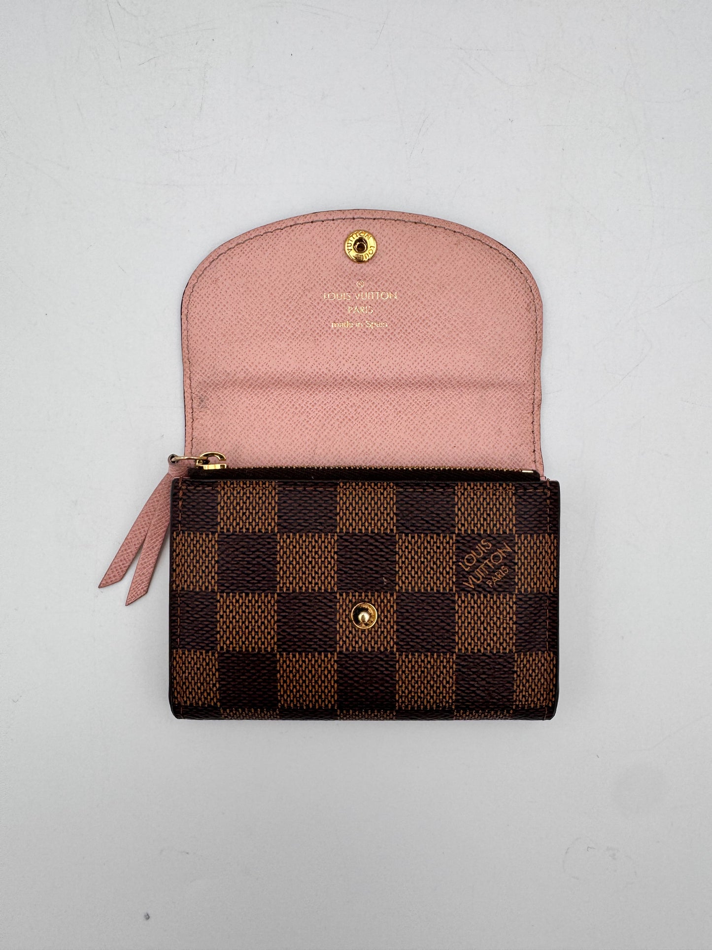 LOUIS VUITTON Damier Rosalie Pink Compact Wallet