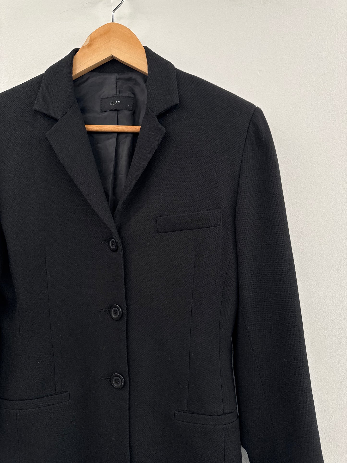 Vintage OJAY Black Jacket - size 8