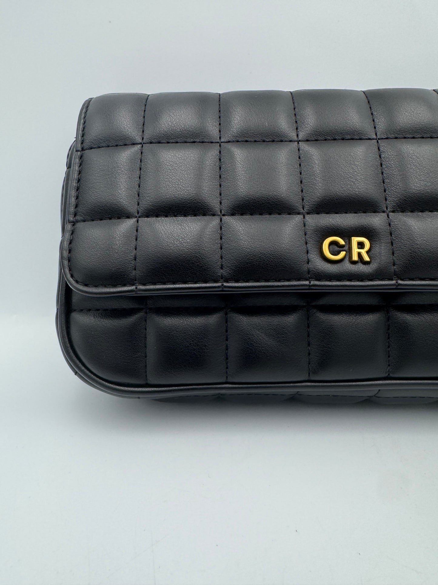 Country Road Black Quilted Crossbody