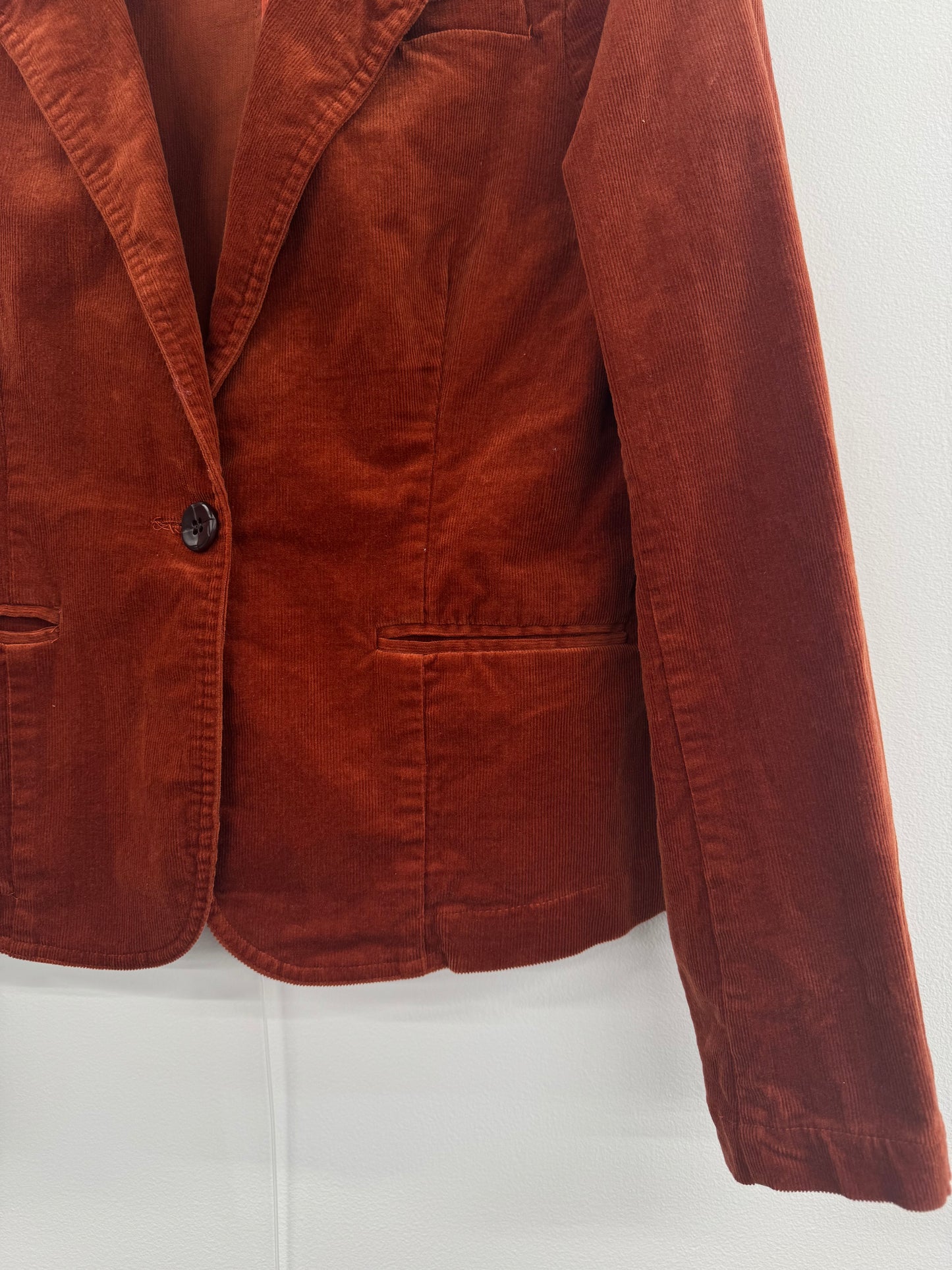 Laura Ashley Rust Cord Jacket - Sz S