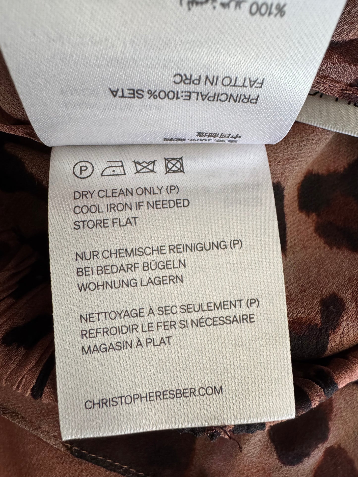 Christopher Besber Leopard Skirt - size 10