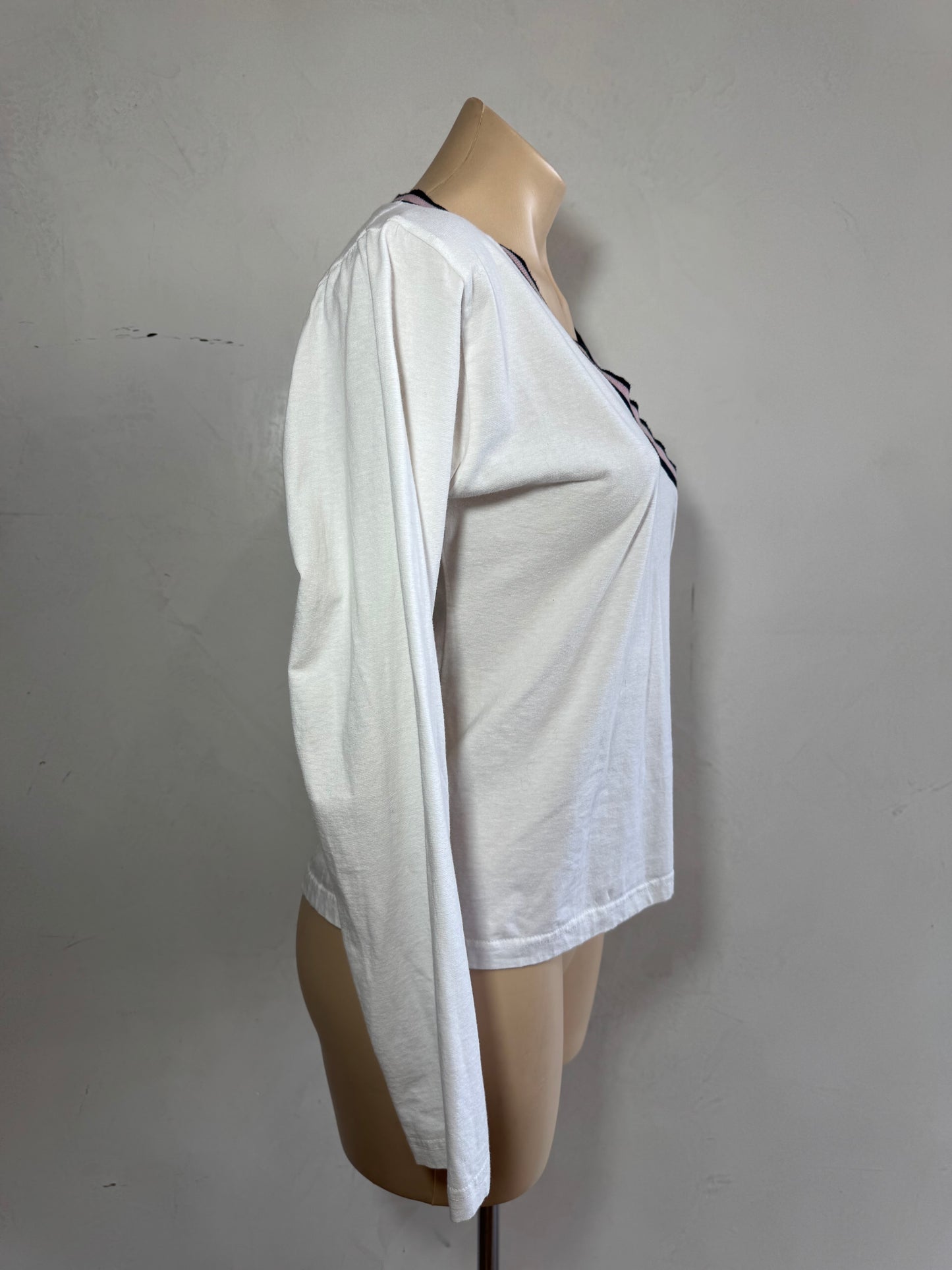 Fila long sleeve white top - size L