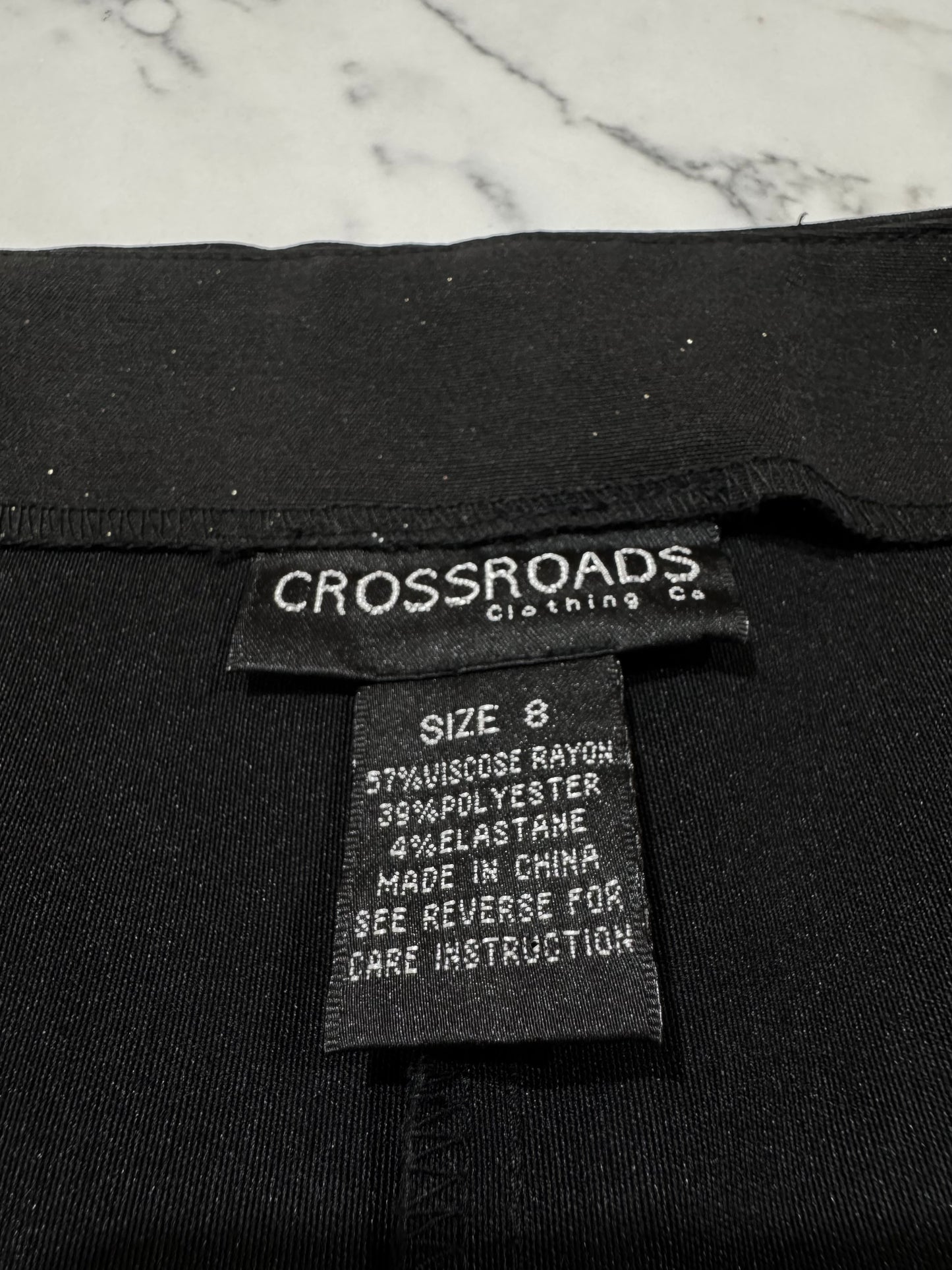 Crossroads black sparkly pants - size 8