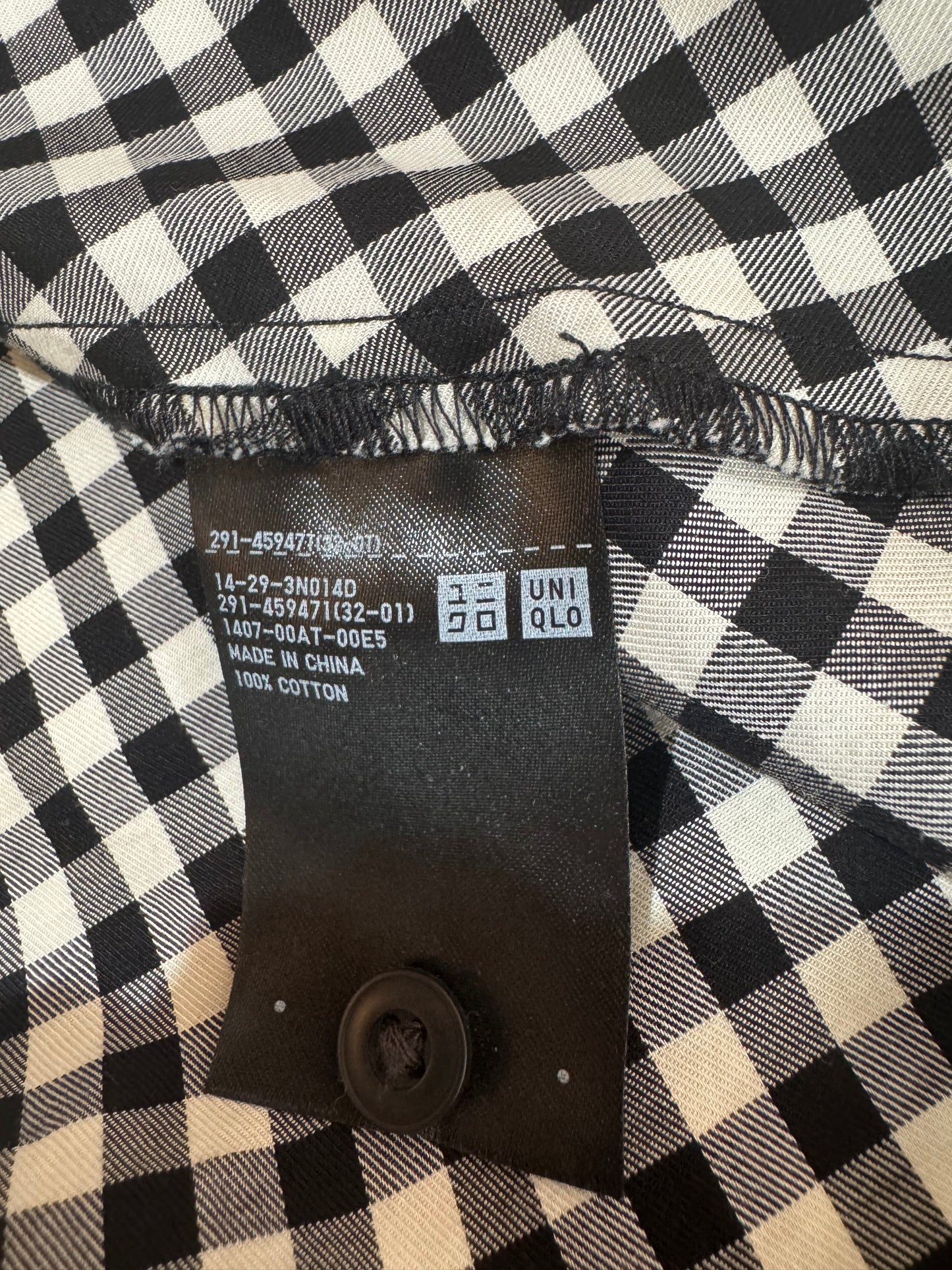 Uniqlo x Ines De La Fressange square check dress - size 10