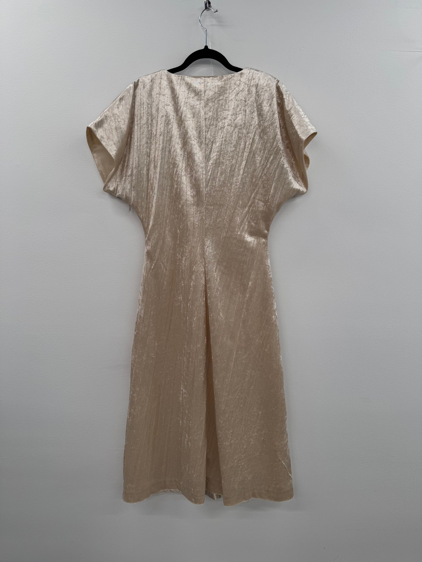 David Lawrence Cream Velvet Dress - Size 6