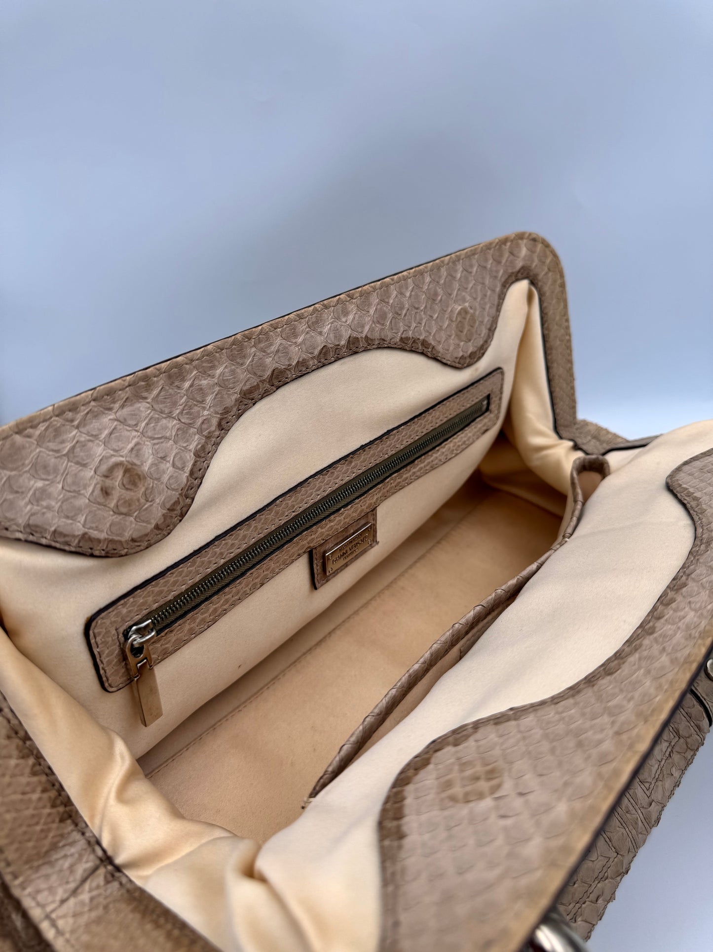 Vintage Gianni Versace Python Handbag