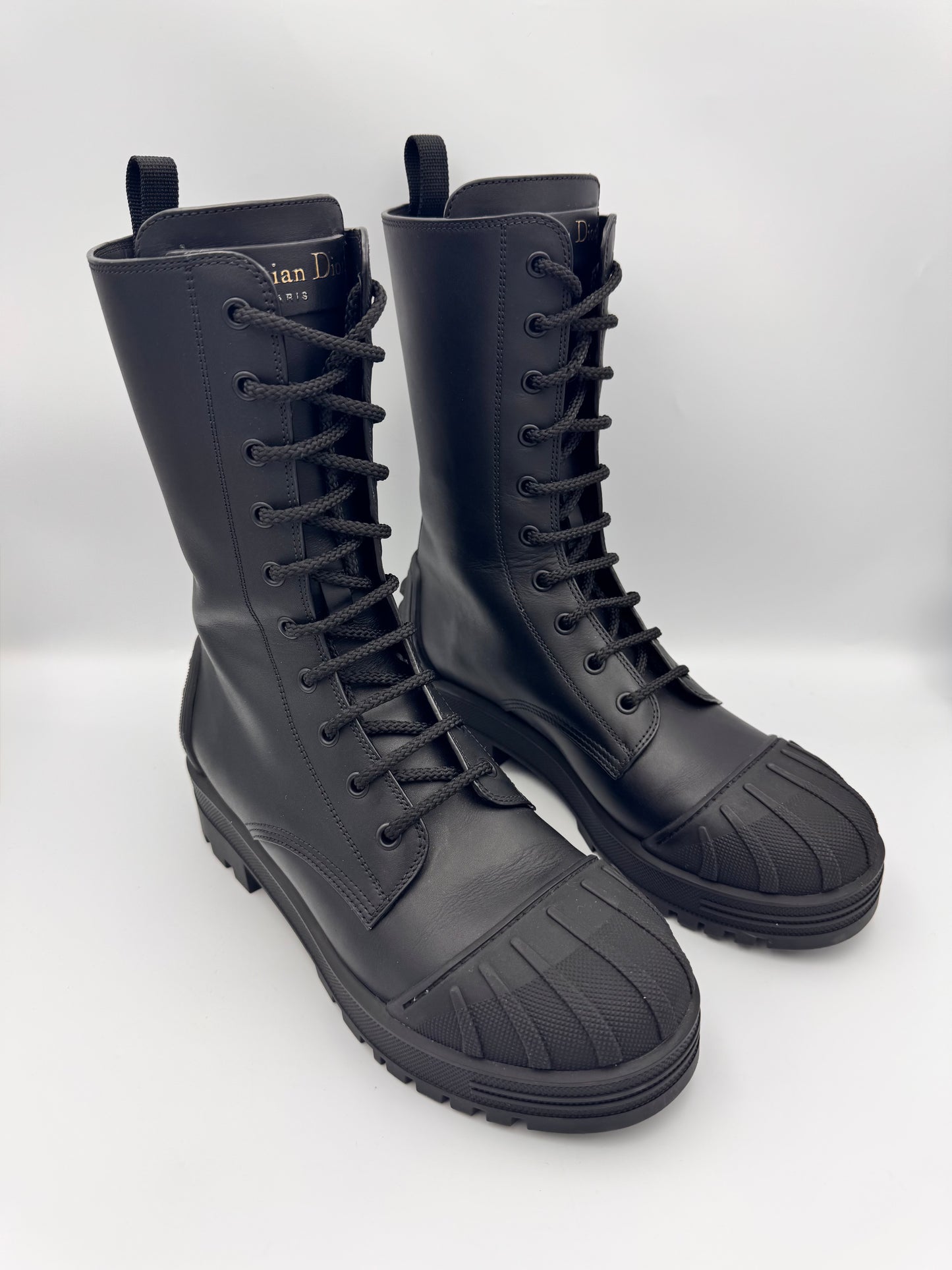 Christian Dior Lace Up Boots Size 38.5