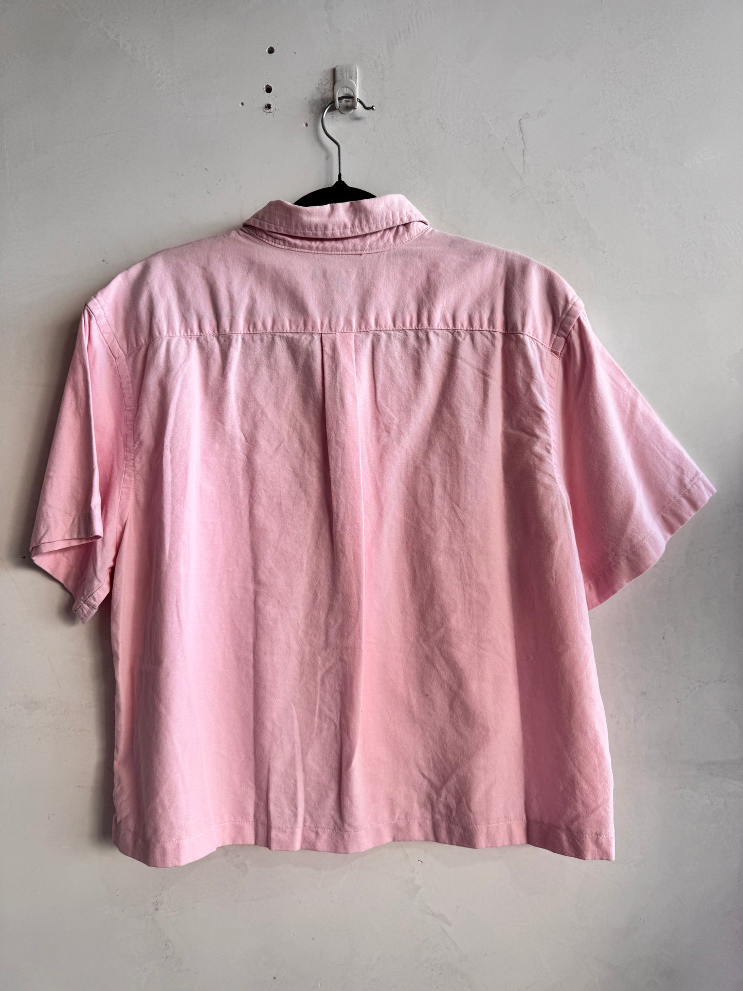 Upcycled Gap pink shirt - size L