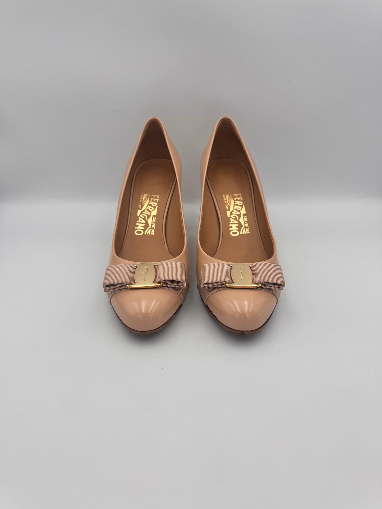 Salvatore Ferragamo Nude Patent Size 7.5
