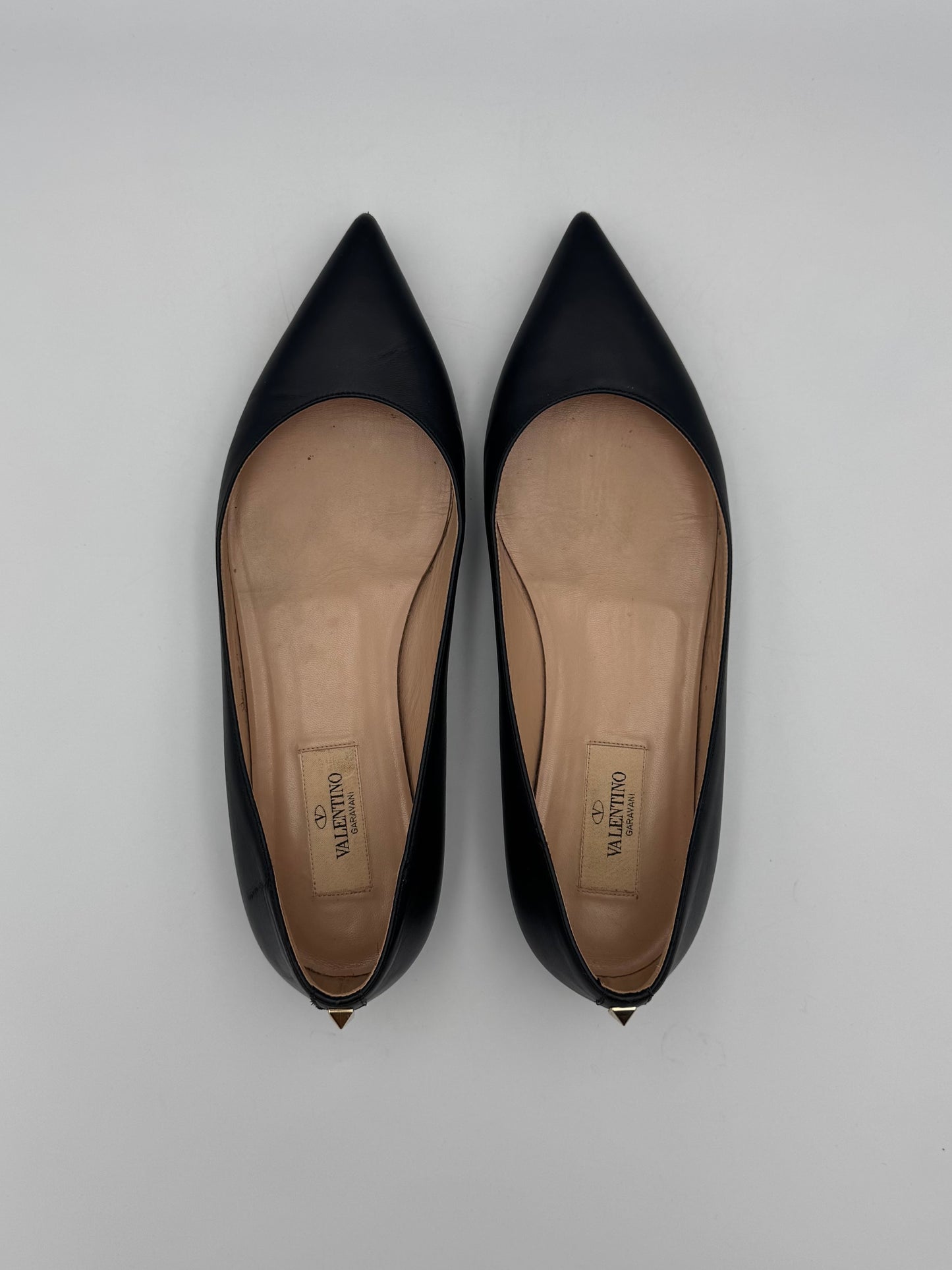 Valentino Black Ballet Flats Size 37