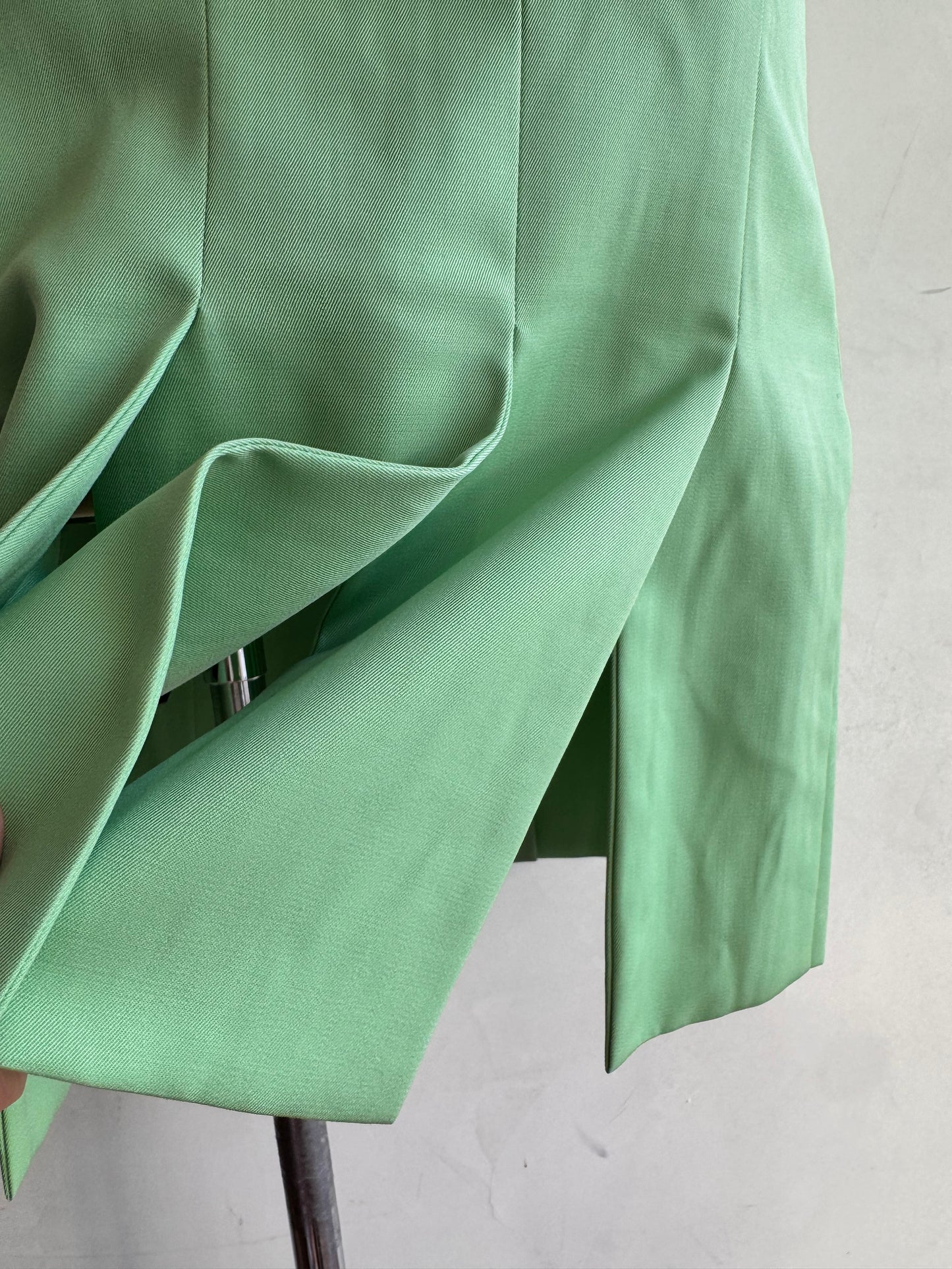 Vintage Apple Green Pleated Skirt - size XS