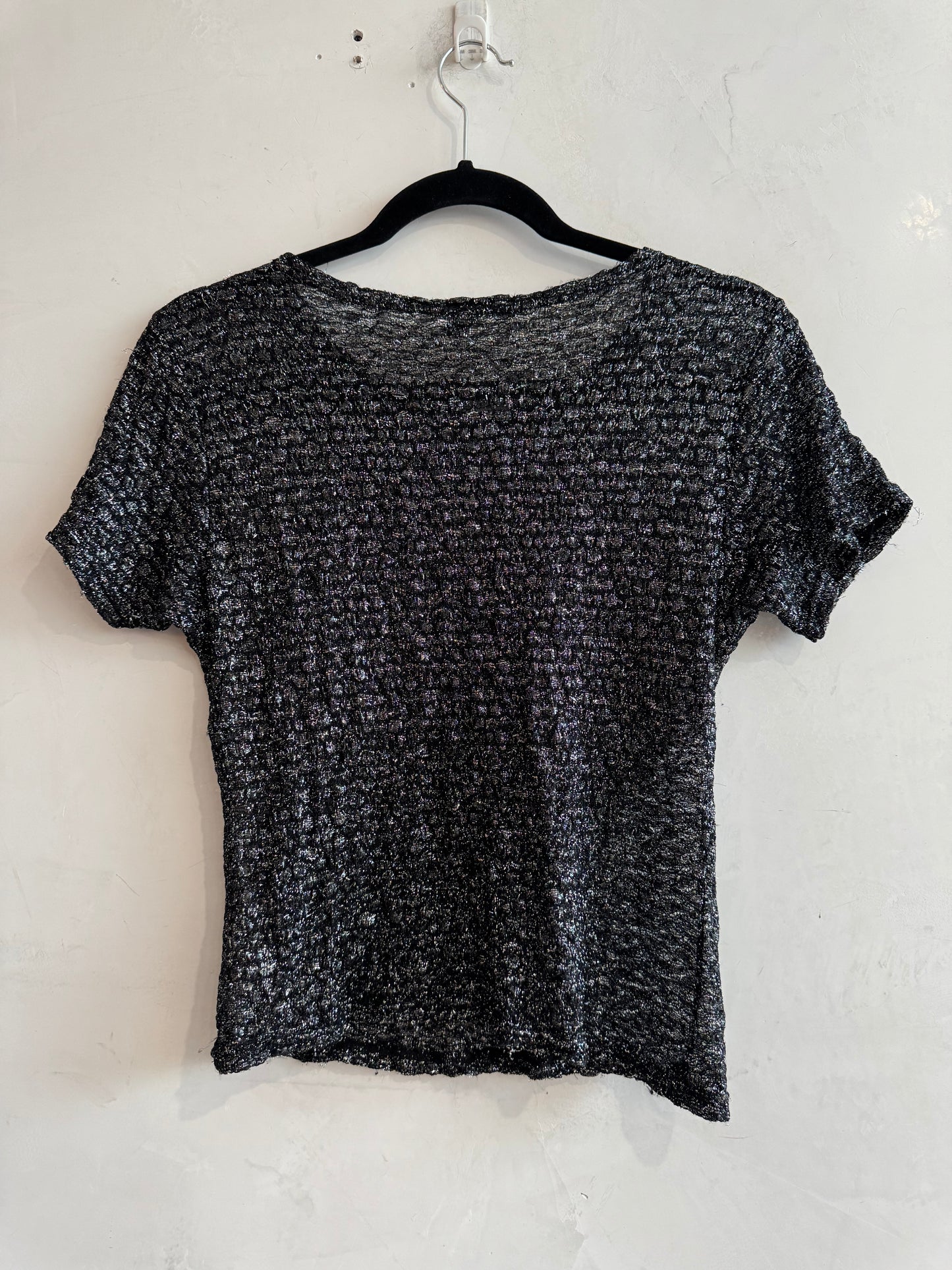 Vintage SOL Silver Baby Tee - size S/M
