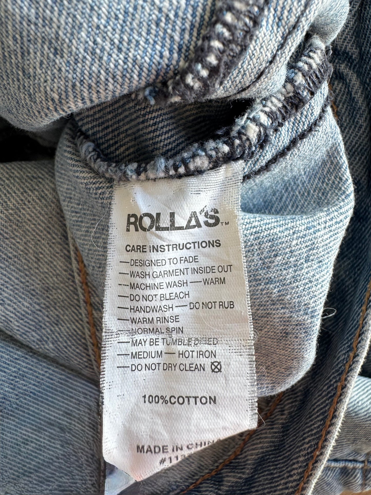 Rollas Blue Denim Jacket - size 10
