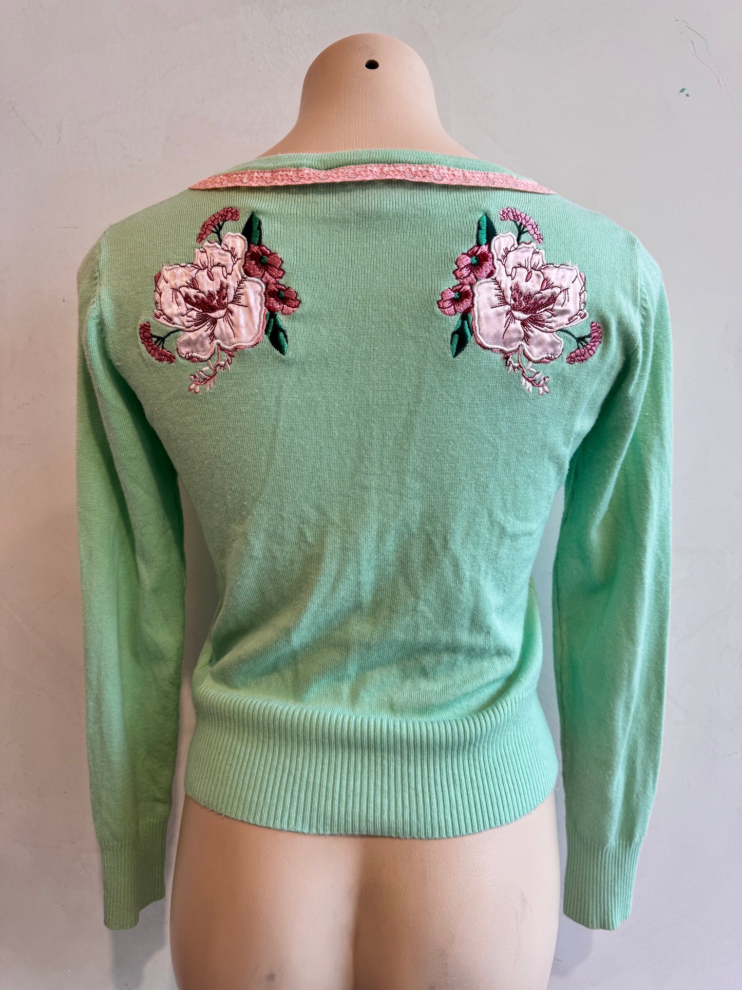 Voodoo Vixen green cardigan - size M