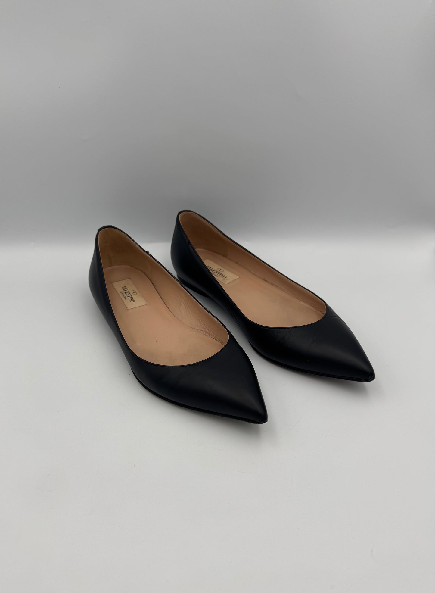 Valentino Black Ballet Flats Size 37