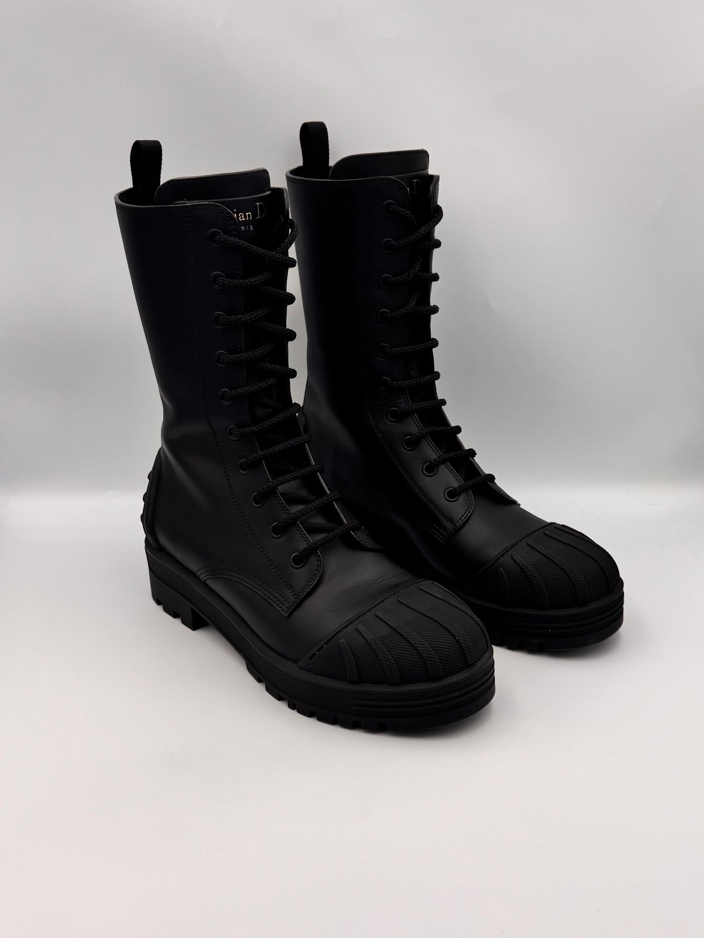 Christian Dior Lace Up Boots Size 38.5
