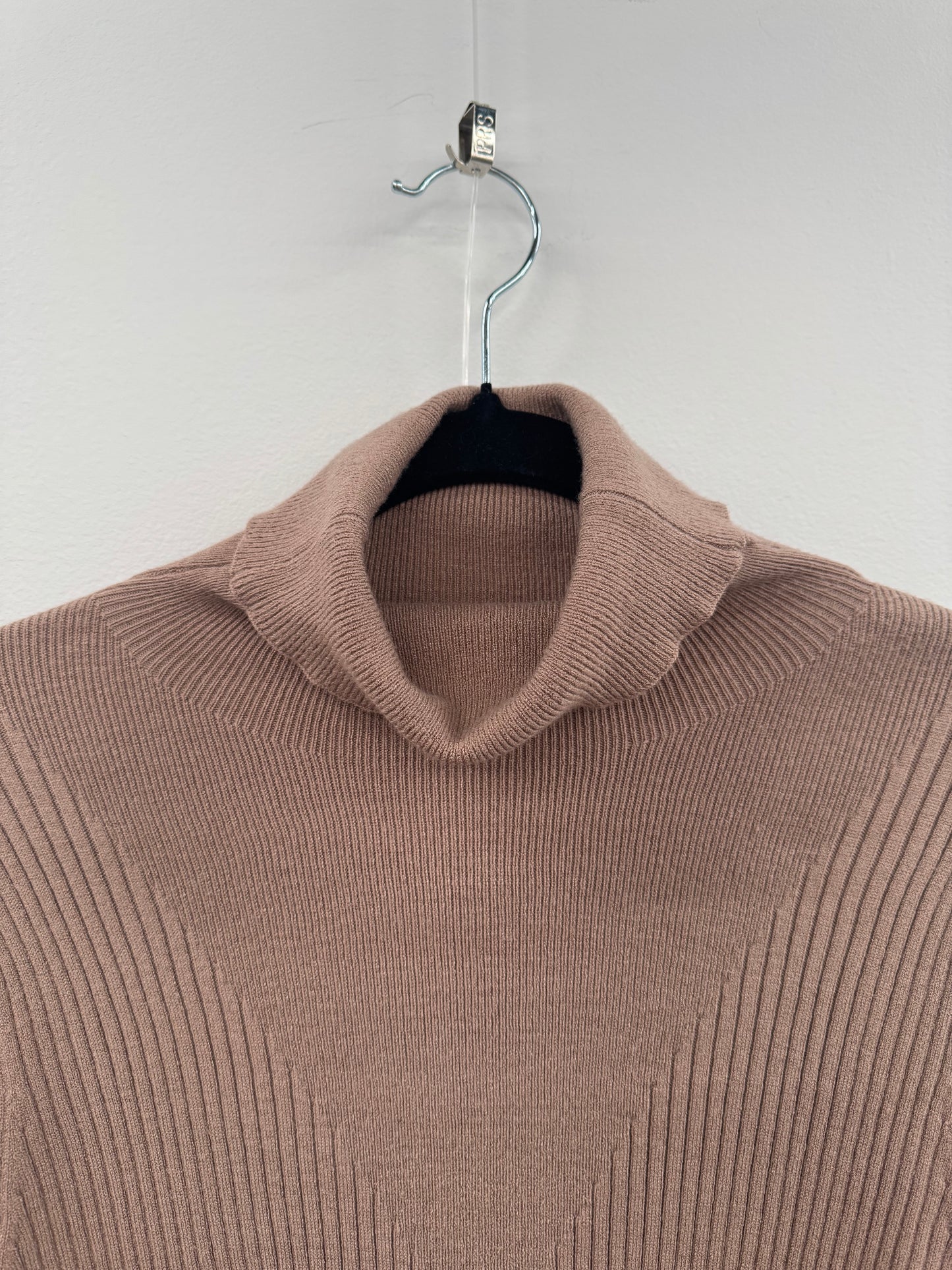Varely Beige Turtle Neck Sweater - Size M