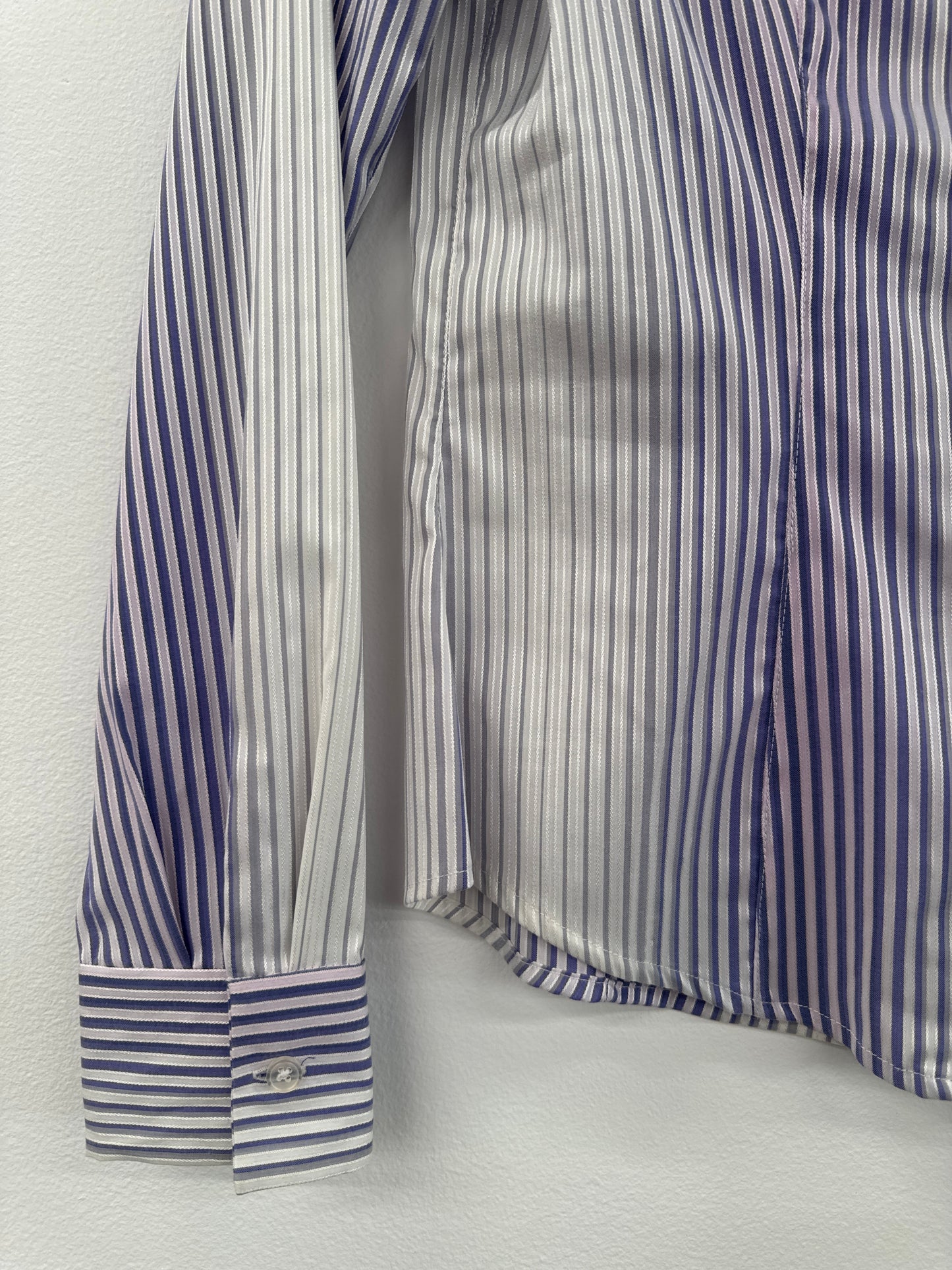 G2000 Purple Striped Shirt With Frills - Size 36