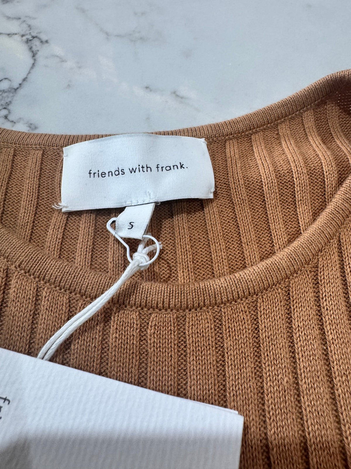 Friends with Frank brown knit Dress NWT - size S