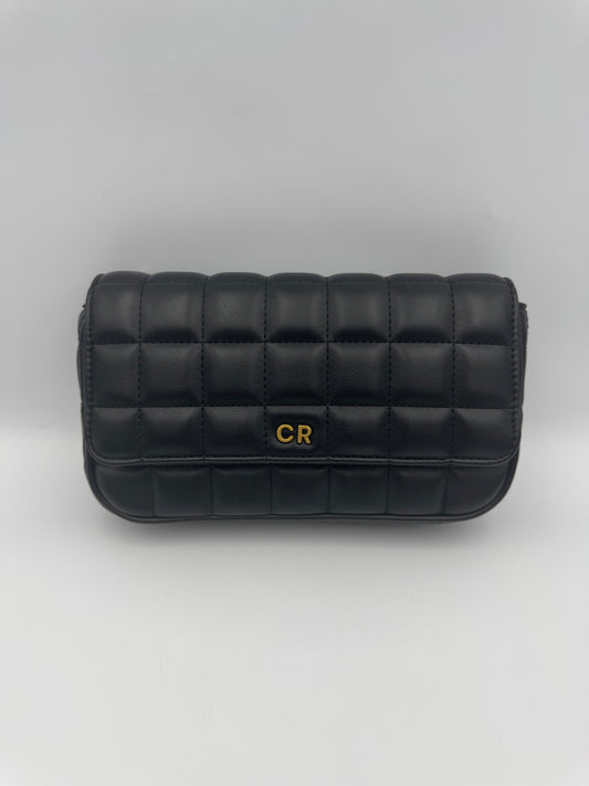 Country Road Black Quilted Crossbody