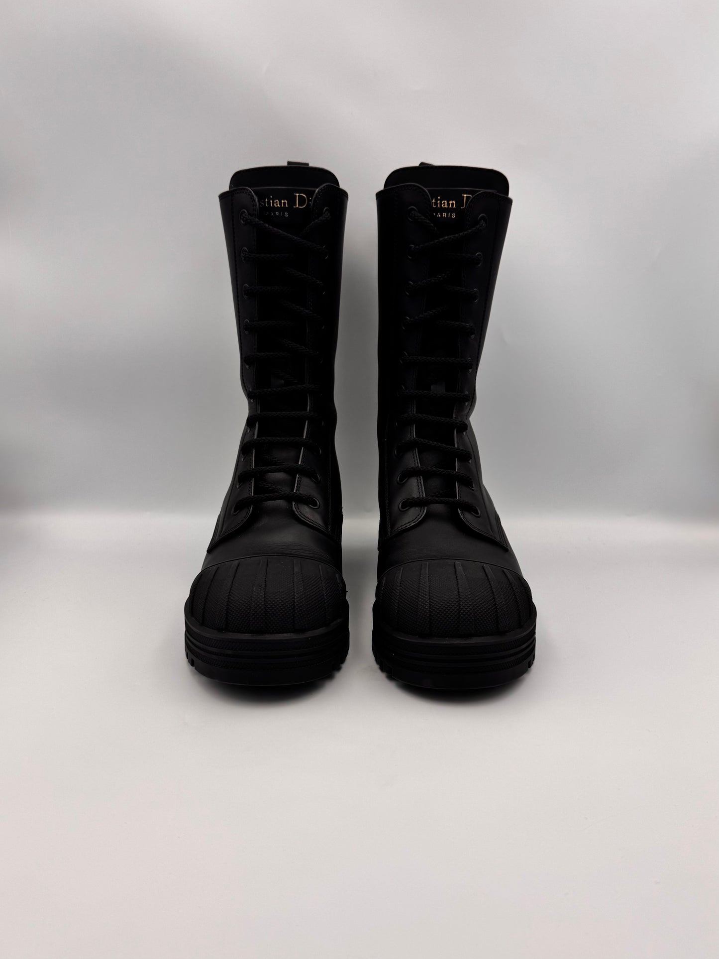 Christian Dior Lace Up Boots Size 38.5