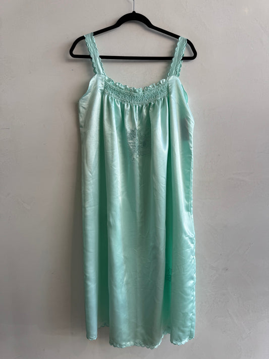 Mint green night dress - size M