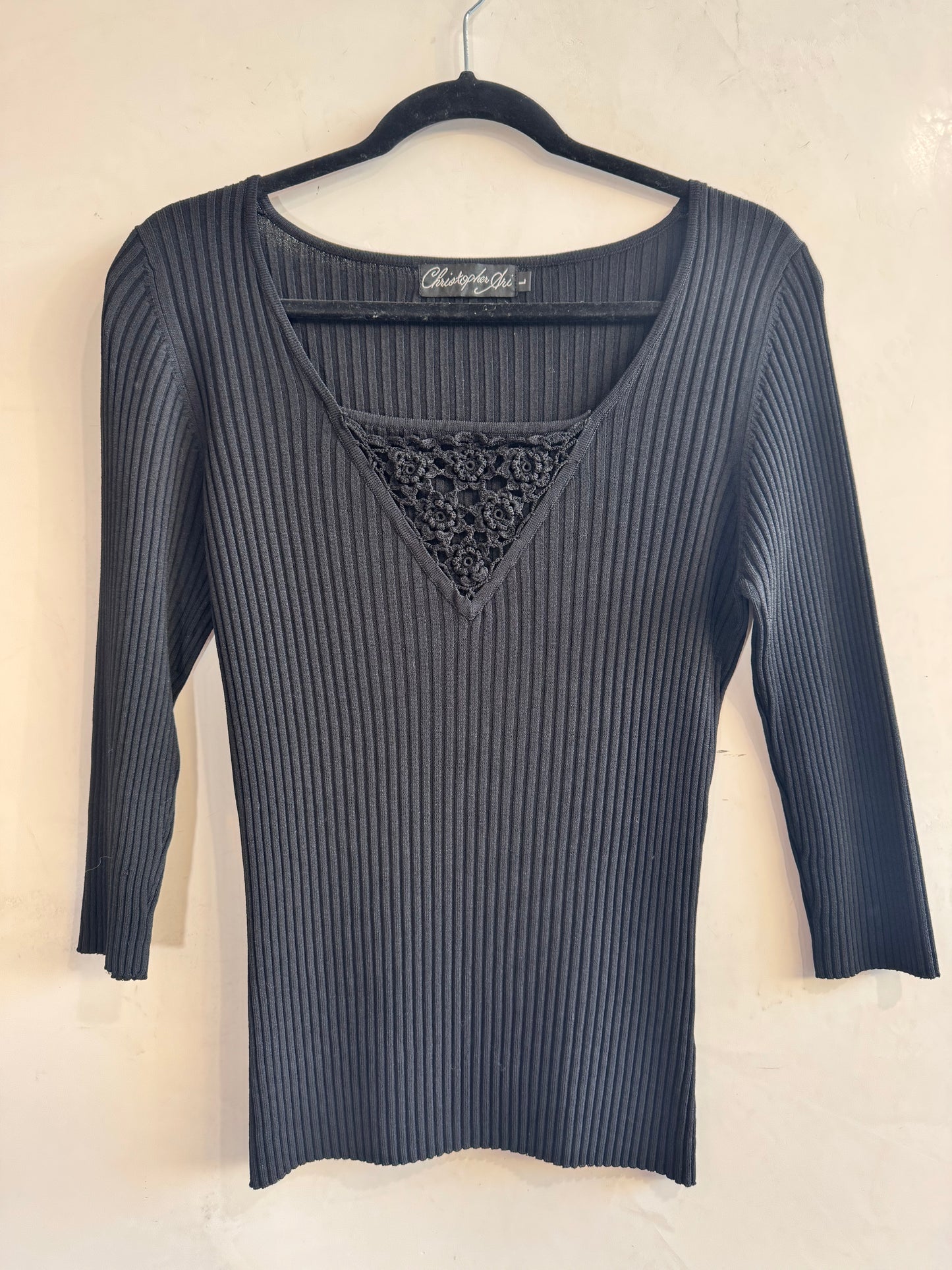 Vintage Christopher Ari Black Knit - size L