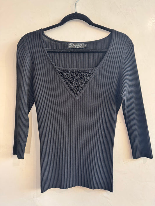 Vintage Christopher Ari Black Knit - size L