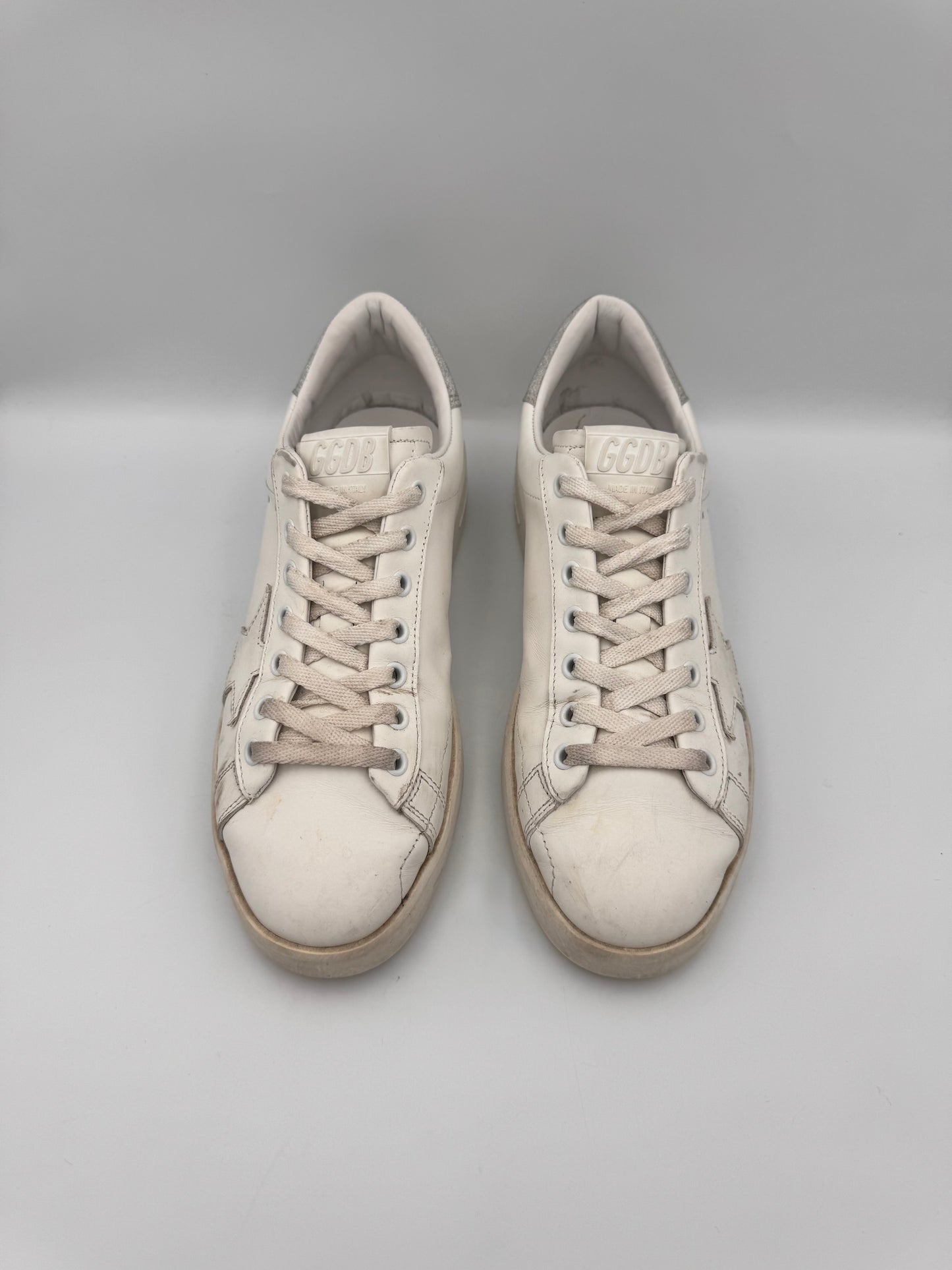Golden Goose Silver Sneakers Size 39