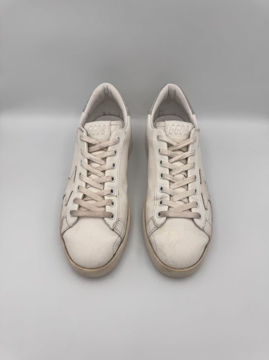 Golden Goose Silver Sneakers Size 39