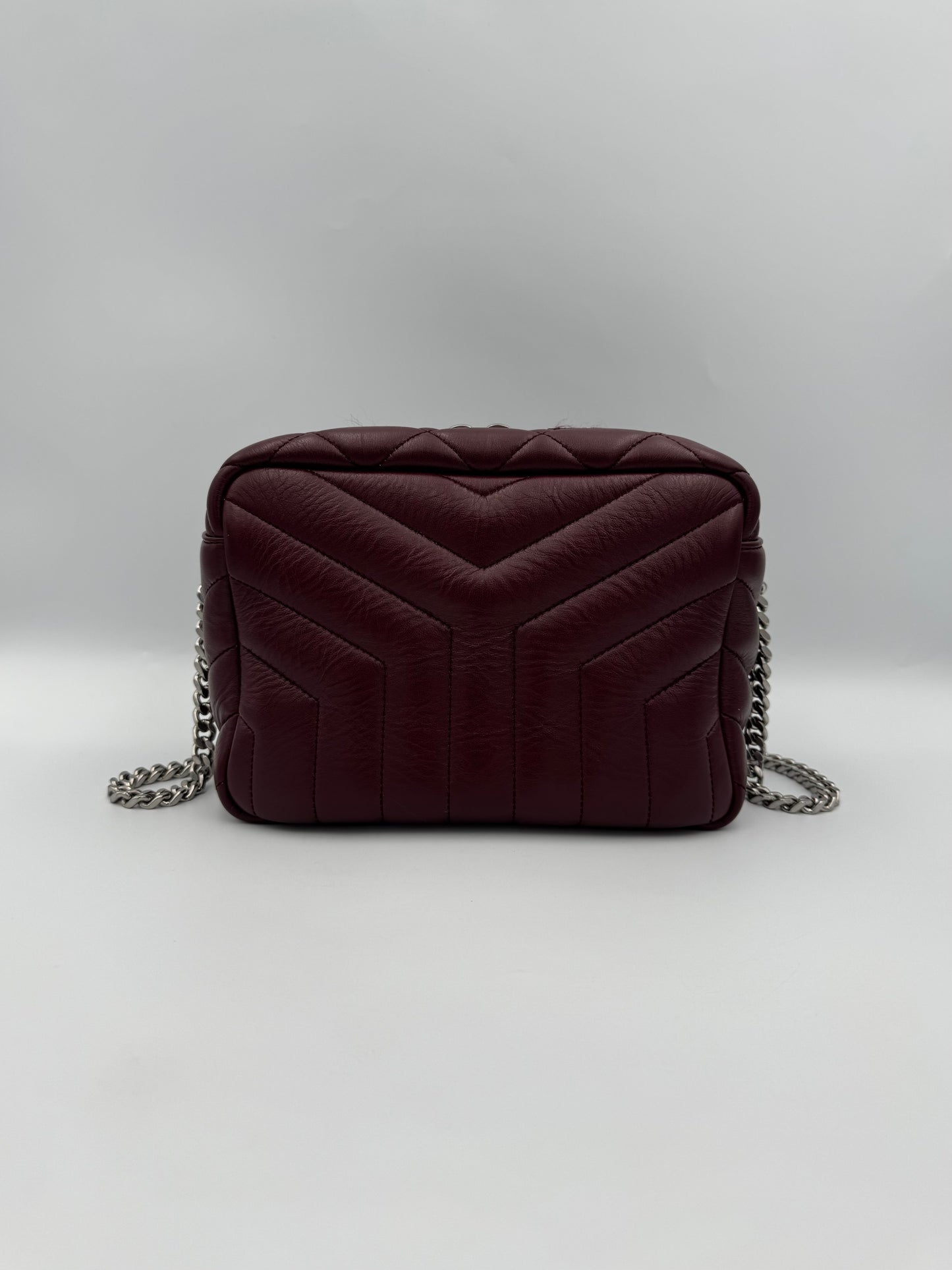 YVES SAINT LAURENT Burgundy Lou Lou Bag