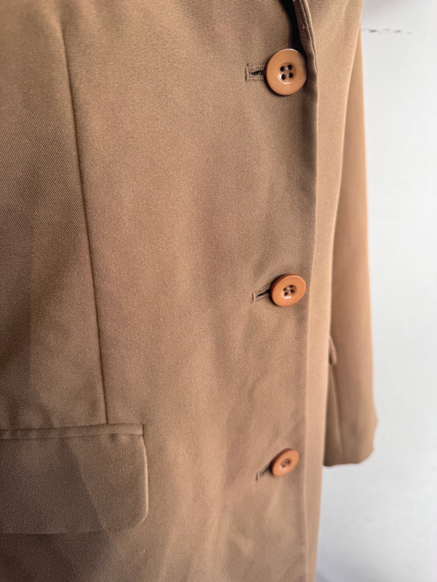 Vintage Chain Reaction beige Long Blazer - size 12