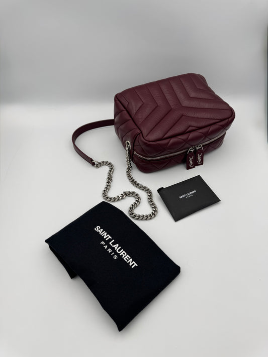 YVES SAINT LAURENT Burgundy Lou Lou Bag