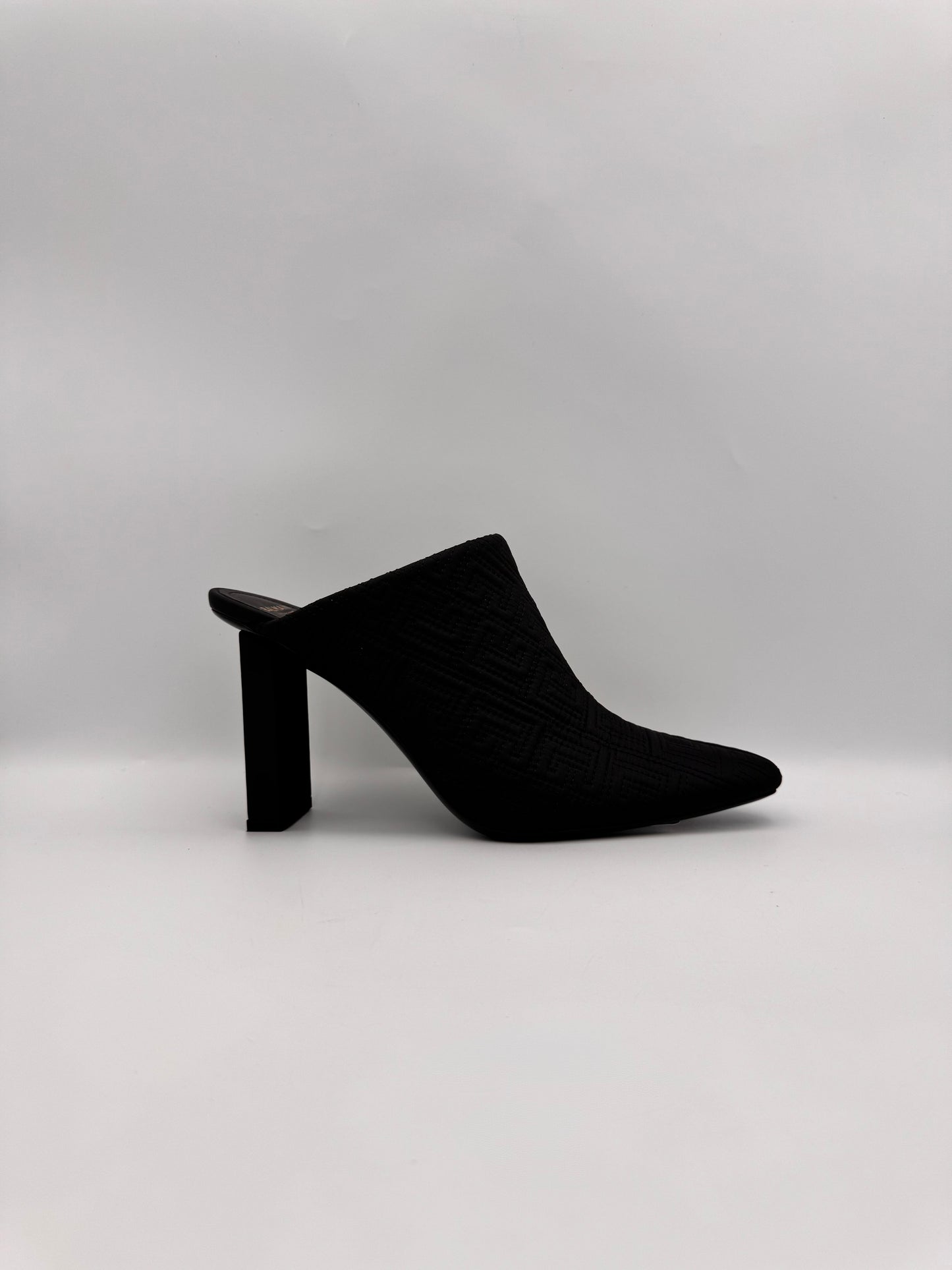 Balmain Black Ulla Monogram Quilted Mules Size 39