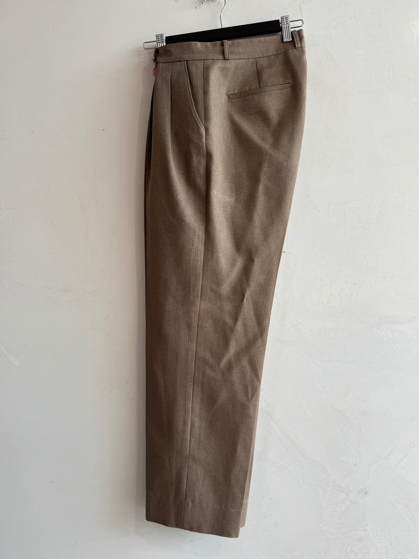 Vintage Bespoke beige pleated pants - size M