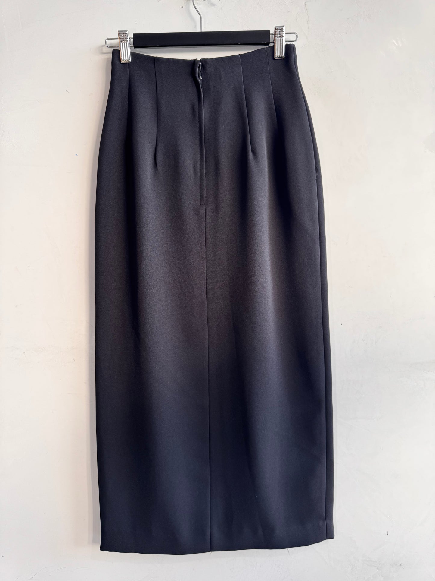 Vintage Ugo Black Midi Skirt - size XS
